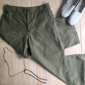 J. Crew Wide Leg Linen Dress Pants